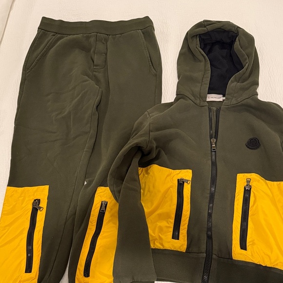 Moncler Kids Set in Green and Yellow - Picture 1 of 1